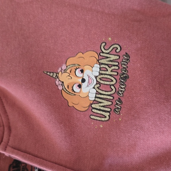 NICKELODEON BRAND MAUVE PAW PATROL FRONT ZIPPER HOODED JACKET SIZE 1-2 YEAR OLD - Picture 2 of 13